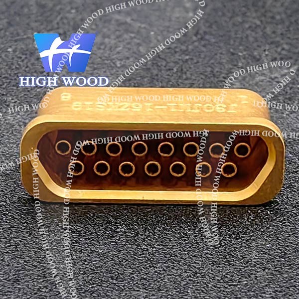 J30J SERIES Glass Sintered Gas Sealed Rectangular Electrical Connector , J30JM1-15ZKS19