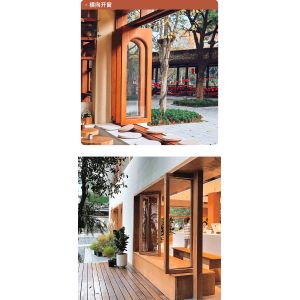 High Quality Hot Sale Frameless Sliding Exterior Glass Folding window