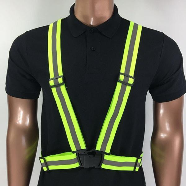 Wholesale Highlight Reflective Straps Night Running Riding Clothing Vest