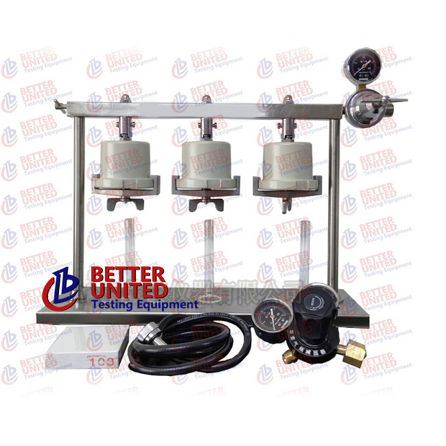 Three Gang Middle Pressure Filter Press Drilling Fluids Testing Equipment