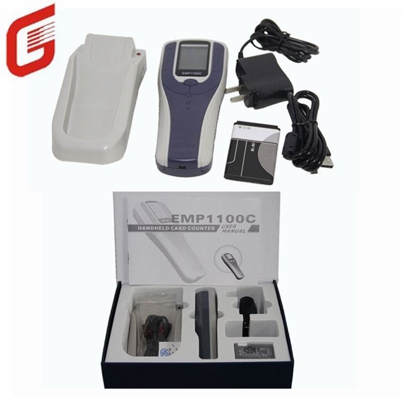 Single Card Slot Emperor Handheld Transparent Smart Business ID IC PVC Card Counter
