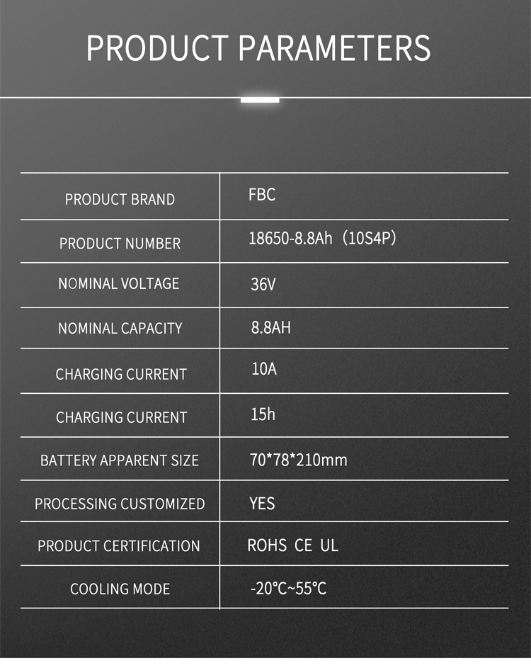 18650 Rechargeable Battery Pack Photovoltaic Cleaning Machine 8800mah Lithium Ion Battery Pack