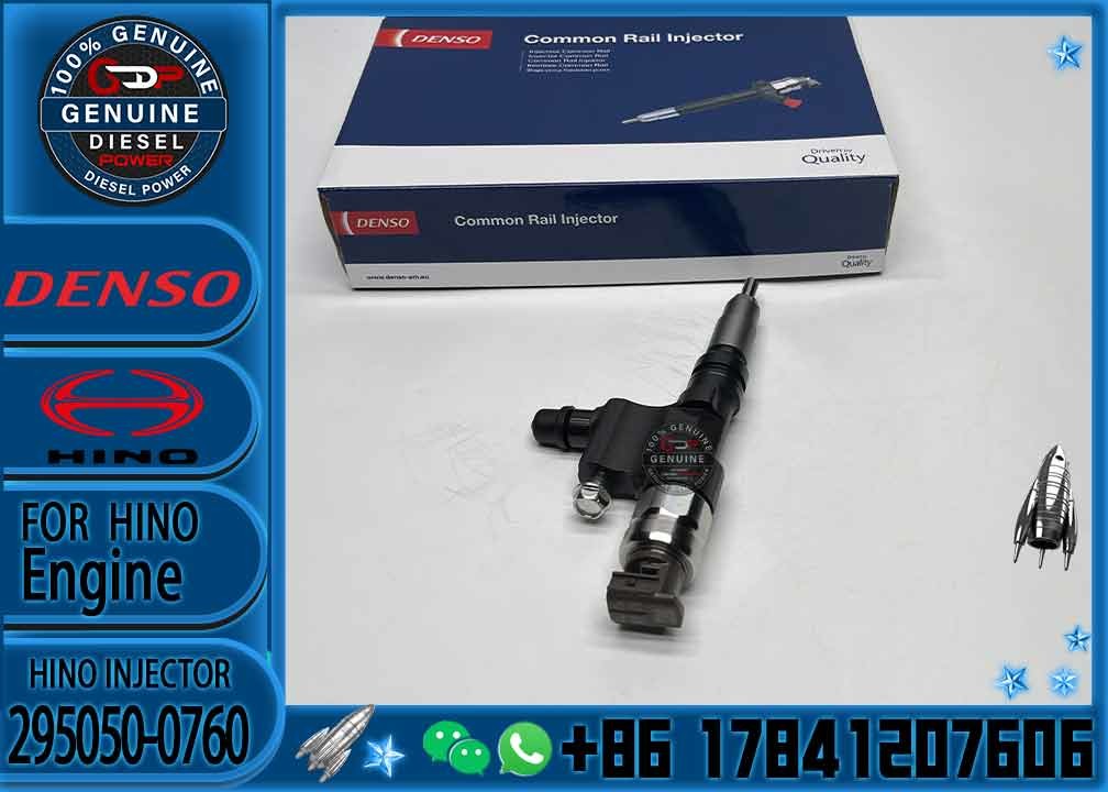 Genuine Brand New Common Rail Injector 295050-0760 23670-E0250 23670-E0380 23670-E9260 23670E9260 for HINO N04C Injector