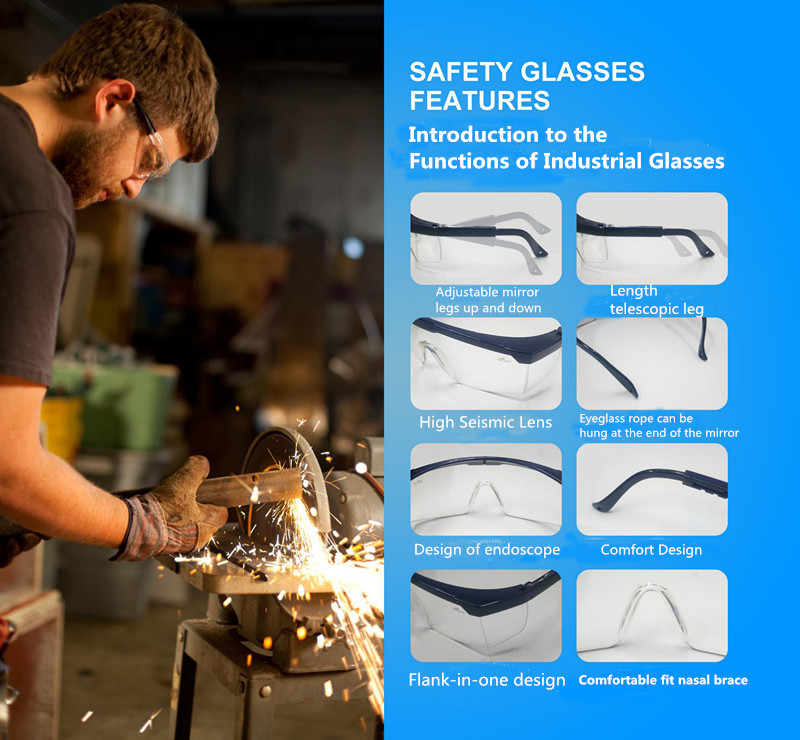 Anti Impact Anti Virus Medical Safety Goggles Chemical Splash