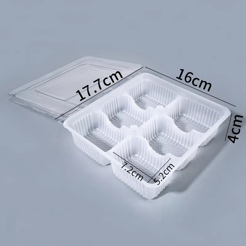 Plastic Dumpling Freezer Tray Packaging Lining Frozen Food Packaging Disposable Dumpling Tray with Lids