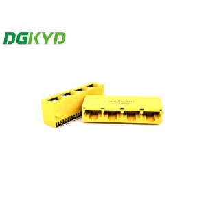  1X4 8P10C TAB Down RJ45 Network Jack Without LED Manufactures