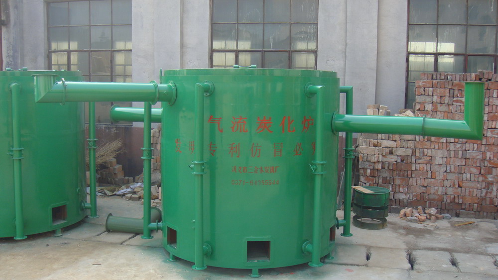 Hoist Biomass Briquette Hard Wood Charcoal Carbonization Furnace