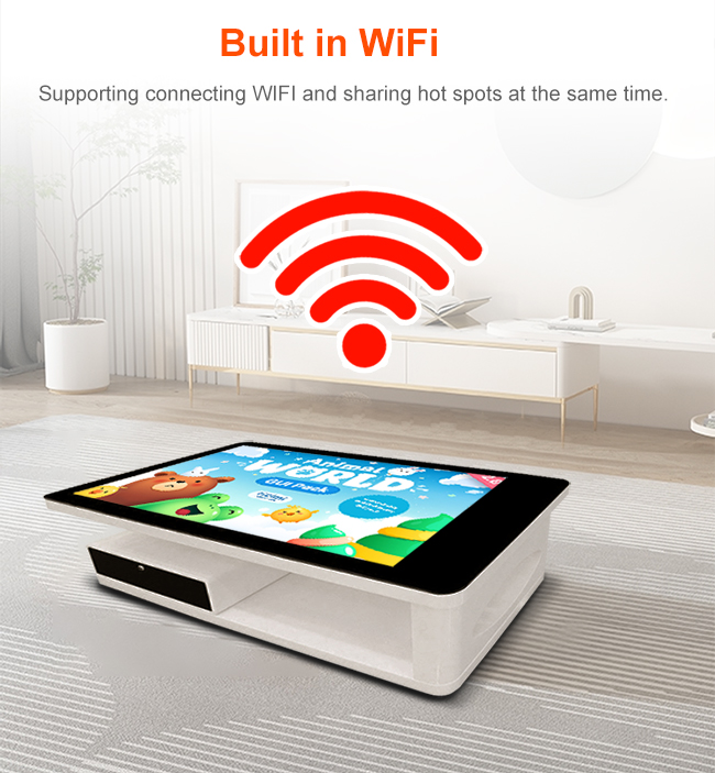 55 Inch For Game/Advertising/Exhibition LCD Interactive Capacitive Touch Screen Digital Drawer Smart Touch Table