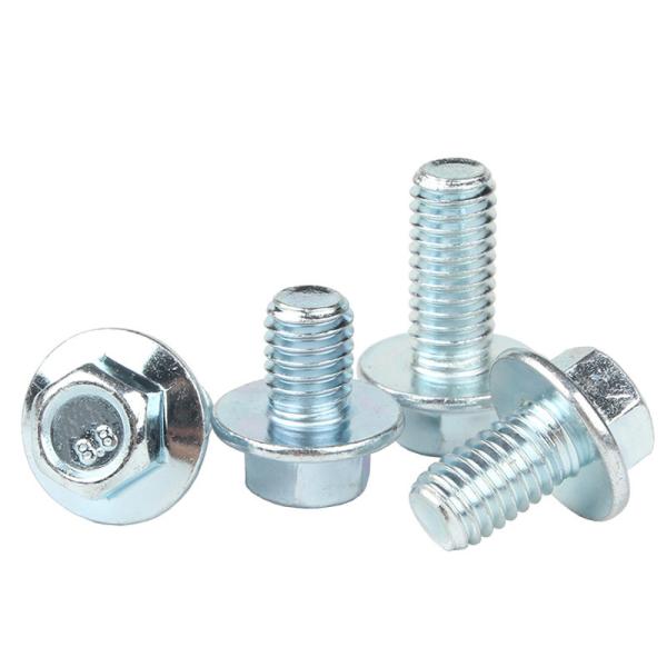 Aluminum Flanged Hexagon Bolts M6 Galvanized Hex Bolt For Furniture And