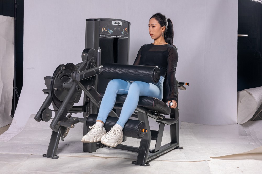 Commercial Gym Strength Training 2 Functions Pin Loaded Seated Leg Curl Machine