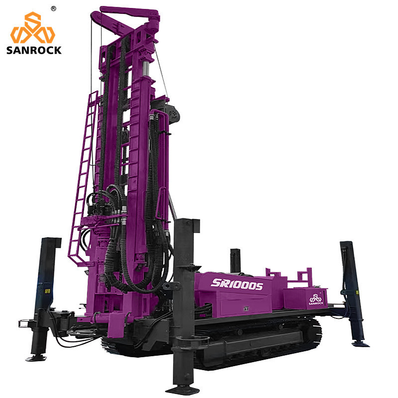 Portable Water Well Drilling Rigs Deep Well Drilling Machine Lifting Force 52T Water Well Drill Rig