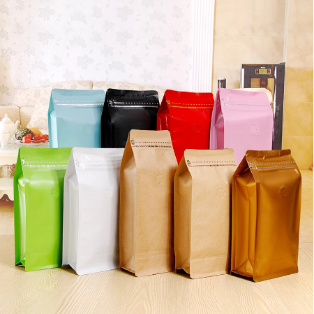 2023 Arrive Custom Printed Packaging Coffee Zipper Bag Bags With Valve And Zipper For Tea