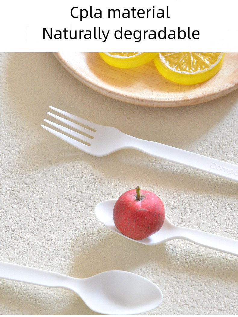 Composatable Biodegradable Free Spoon For Party Restaurant CPLA Disposable Spoon
