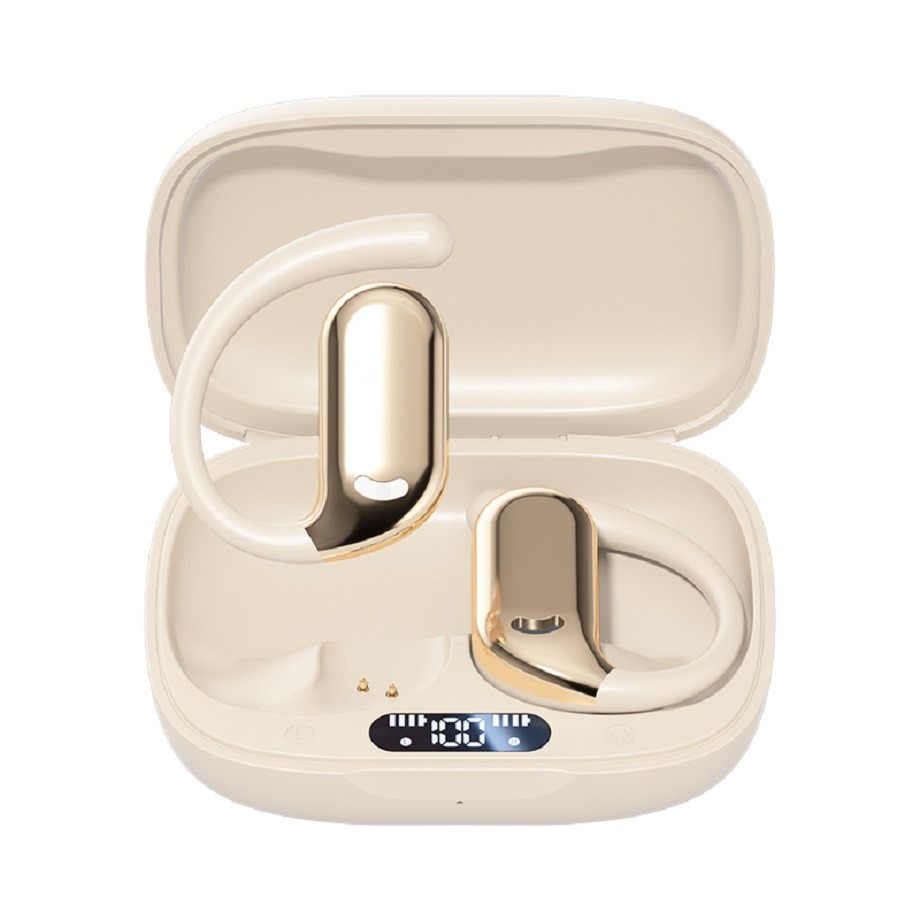 Bluetooth 5.4 TWS Earbuds F14 copper ring speaker, AAC/SBC ,6H Playtime & 200mAh Charging Case