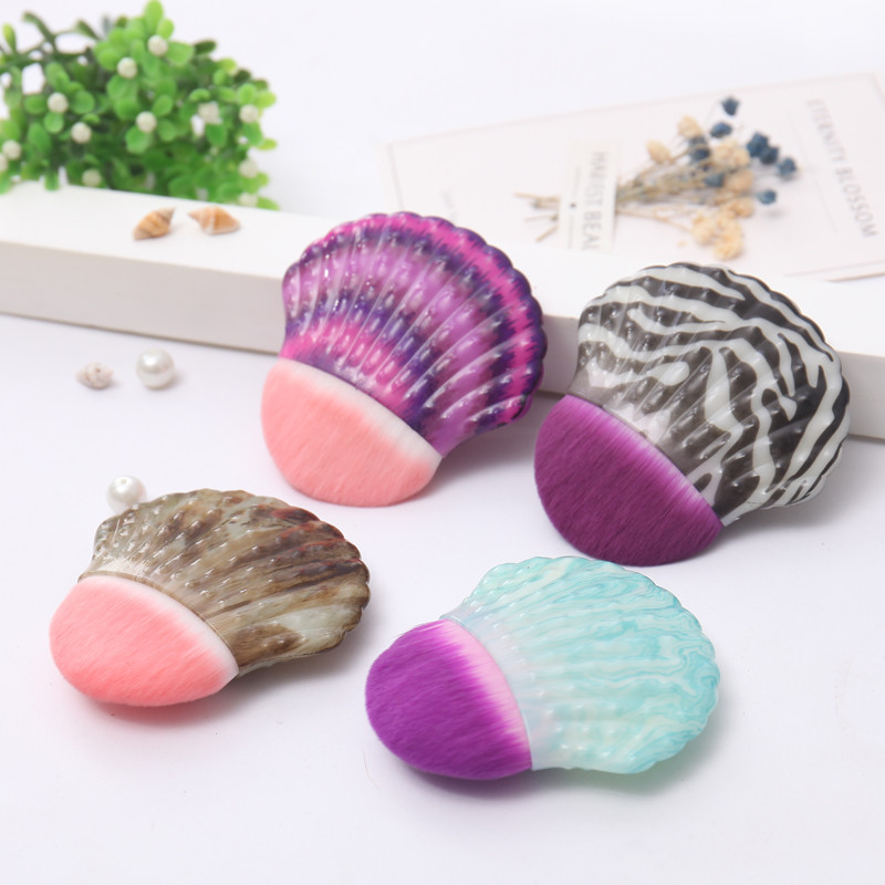 4pc Logo Printed Butterfly Bag Foundation Makeup Brush Set