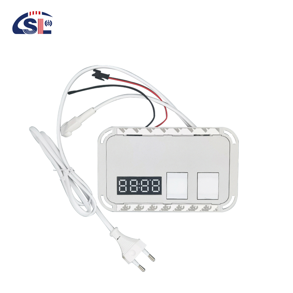 12V 5A 60W LED Bathroom Mirror with Smart Touch Switch and Time Temperature Display
