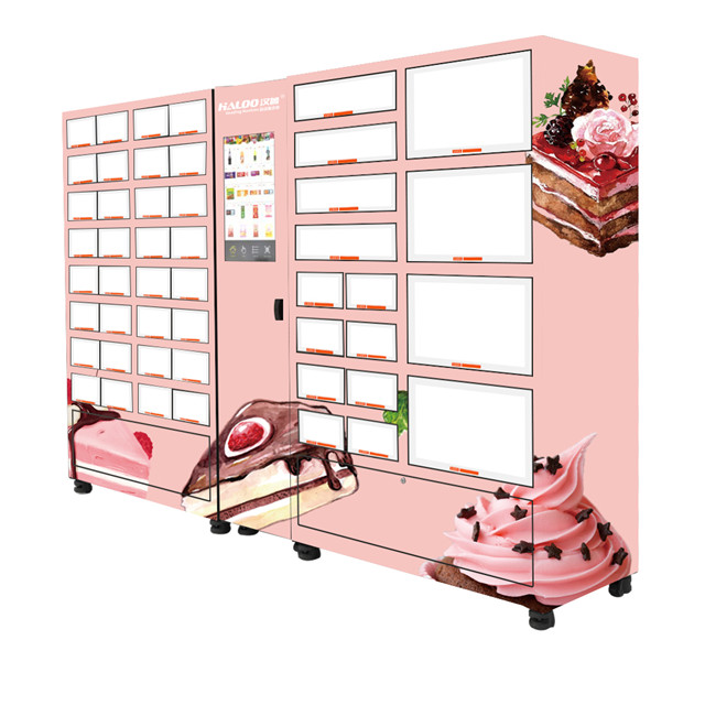Self Service Automatic Locker Vending Machine With 4℃ Cooling Refrigeration