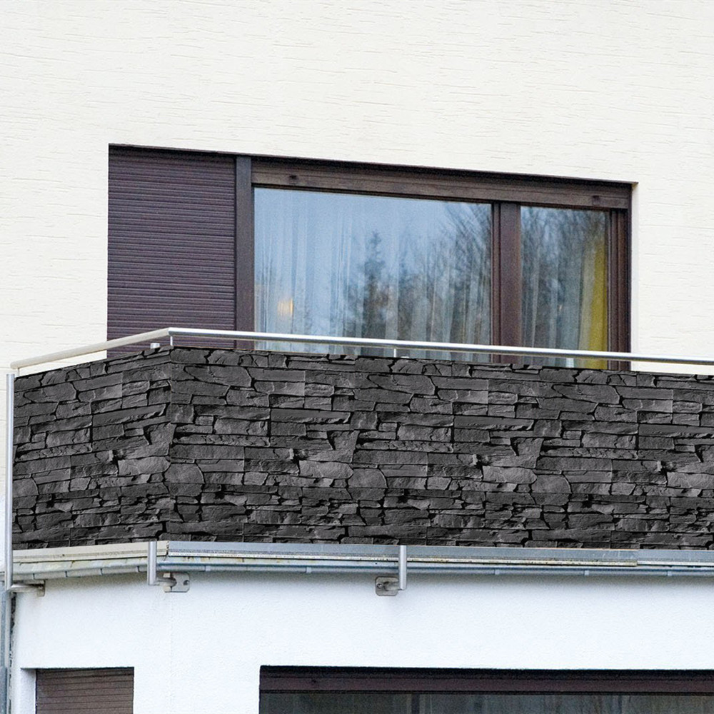 0.9 X 6 Vinyl Fence Tape Balcony Fence Cloth For Balcony Privacy And Rain Protection PVC Deck Fence