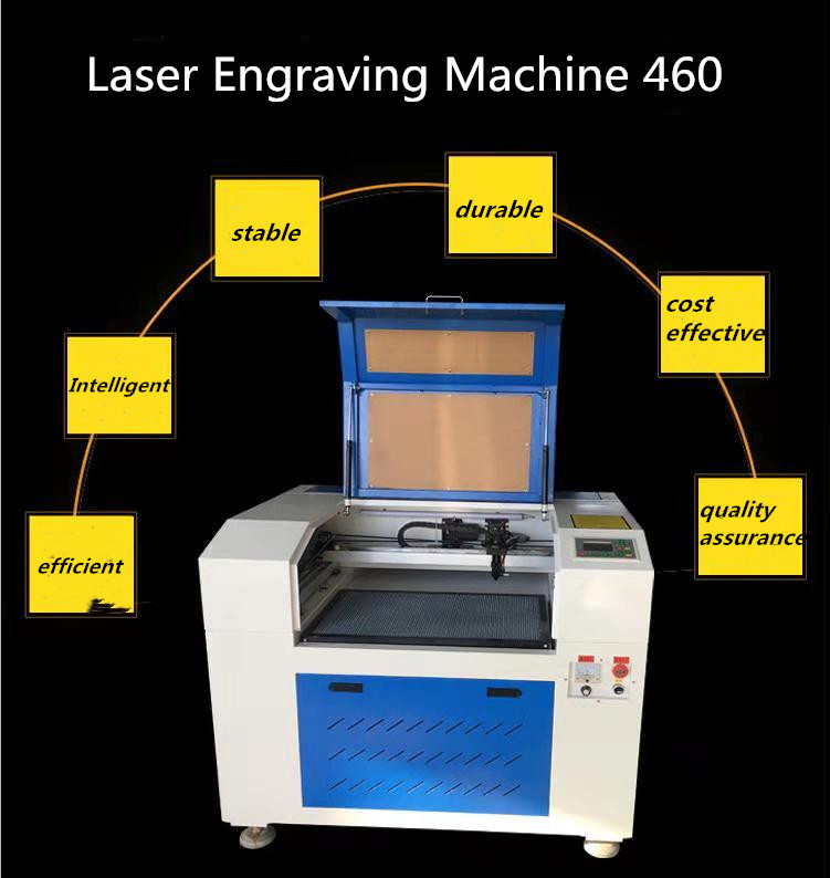 Mini high precision 60W 6040 640 Laser engraving machine ,4060 460 laser cutter for wood acrylic rubber paper