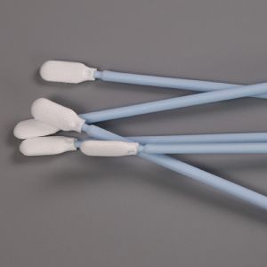 Autoclavable Cleanroom Swab Double Layer Polyester Microfiber Swabs