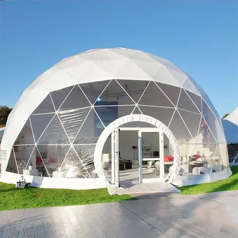 Hotel Decoration Inflatable Geodesic Dome Tent Luxury Waterproof