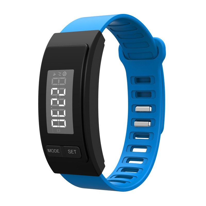 PDM400 99999 Steps Wristband Pedometer 20*10mm 1.5V AG10 Step Counter Bracelet