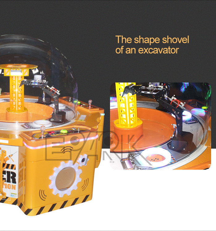Coin Pusher Candy Vending Mini Claw Crane Game Machine With Gift For Players