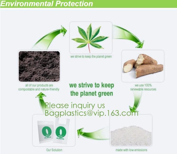 gallon biodegradable and compostable kitchen trash bag,Eco Friendly Biodegradable Packaging Bags 100% Compostable Plasti