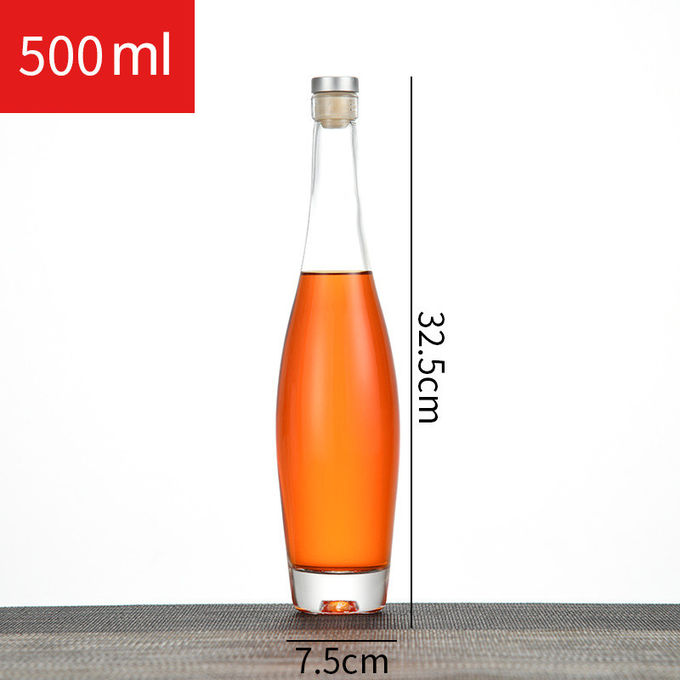 275ml 375ml 500ml Bowling Glass Whiskey Bottle With Corks
