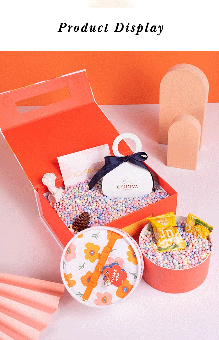 Birthday Candy Package Paper Box Gift Cardboard Box With Ribbon