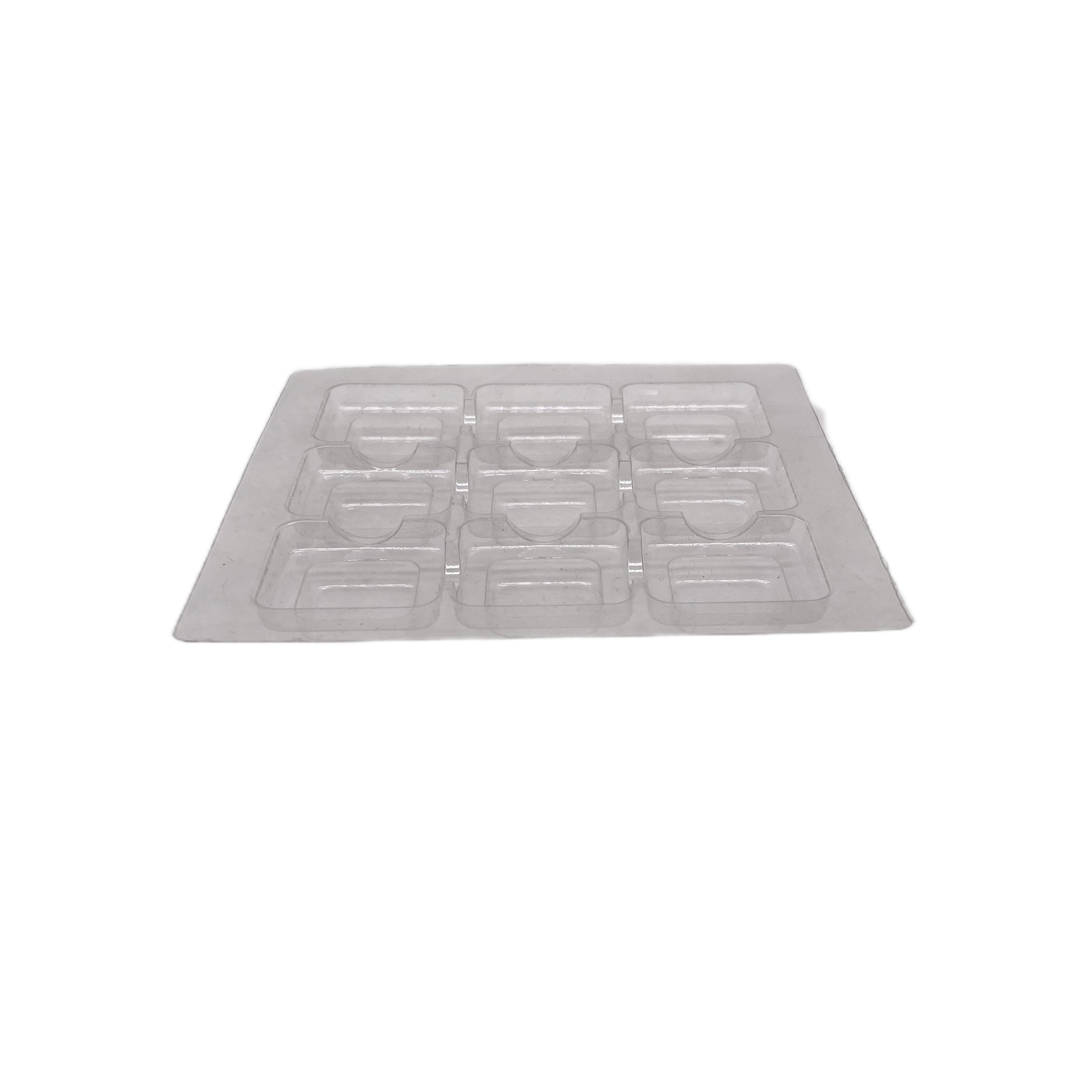 Red Chocolate Rigid Paper Gift Box Packaging 9Pcs With Plastic Clear Inner Food Grade