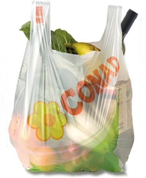 PLA+PBAT Customized Compostable Biodegradable Plastic T-Shirt Bags, Biodegradabl