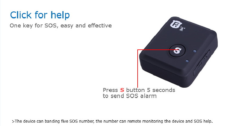 RF-V6+, real time tracker & alarm SOS alarm voice monitoring