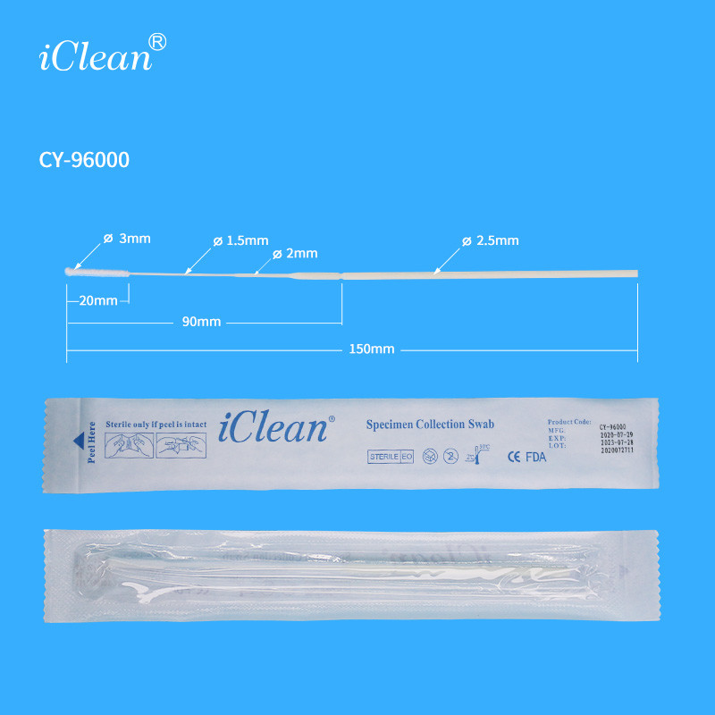 Oral Throat Swab Disposable Sampling Tube Nylon Flocked Swab Transport Tube