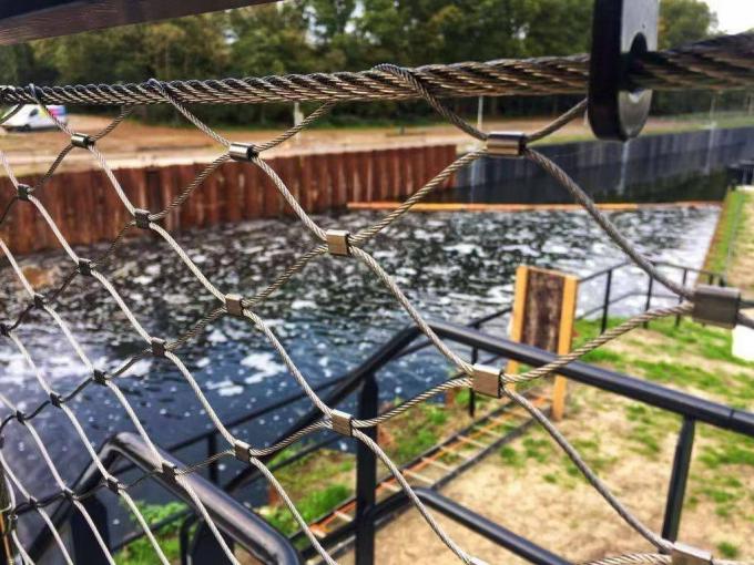 Good Flexibility 4mm Stainless Steel Wire Rope Mesh Safety Protection 0