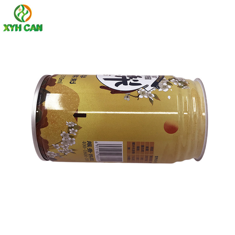 CMYK Printing Pear Juice 240ml Beverage Tin Can