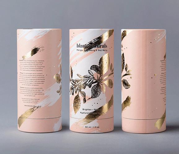 Luxury Cylindrical Paperboard Tube Fragrance Perfume Packaging Gift Round Paper