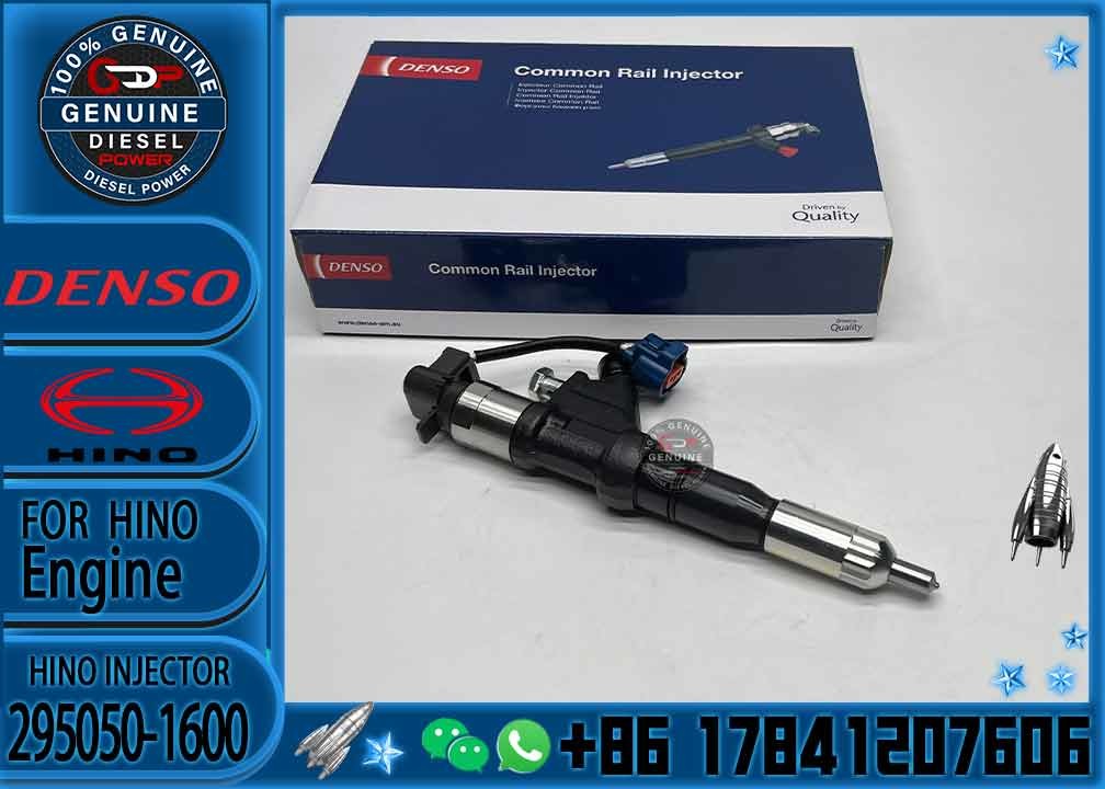 Common rail Injector 295050-1600 295050-1890 095000-5220 095000-5221 fuel injector for HION E13C 700 engine part injecto