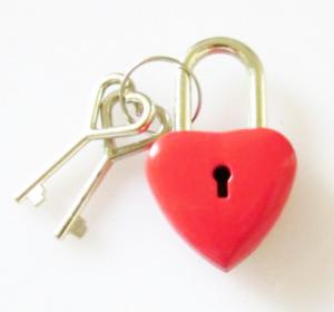 China Red Heart Shaped diary Lock for Stationery on sale