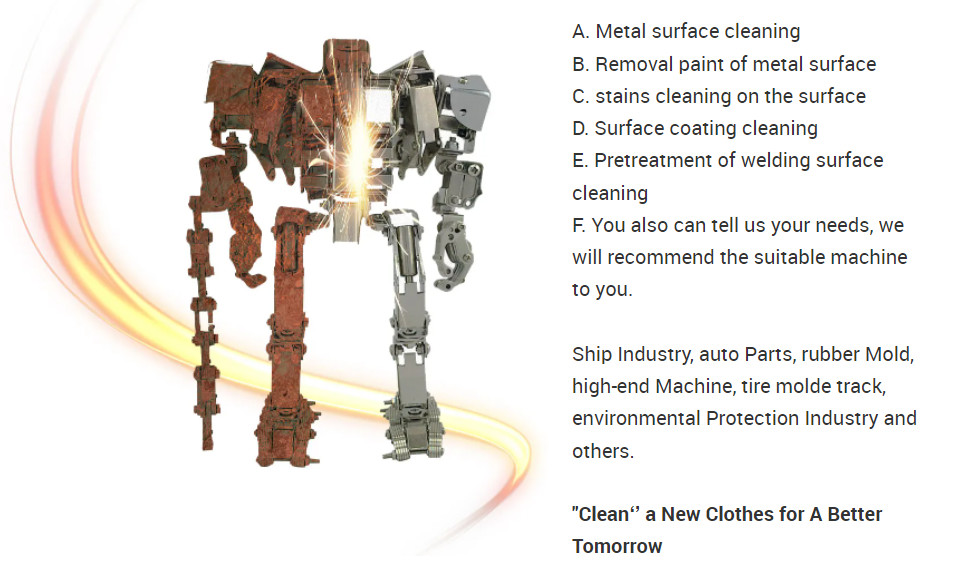 Rust Cleaning Laser Machine CE ISO High Power IPG 500W Laser Rust Removal Machine