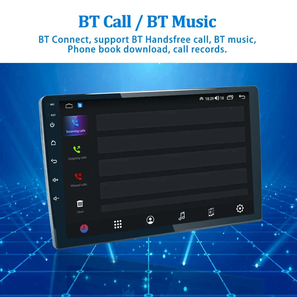 USB Connection Universal Android Car Screen for 7 9 10.1 inch Double Din Car Radio