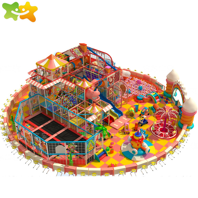 Unique Kids Indoor Playground Equipment With Colorful Candy Theme