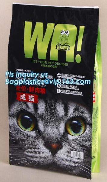 Eight edge-sealing pet slider dog food bags Vacuum bag color printing aluminum