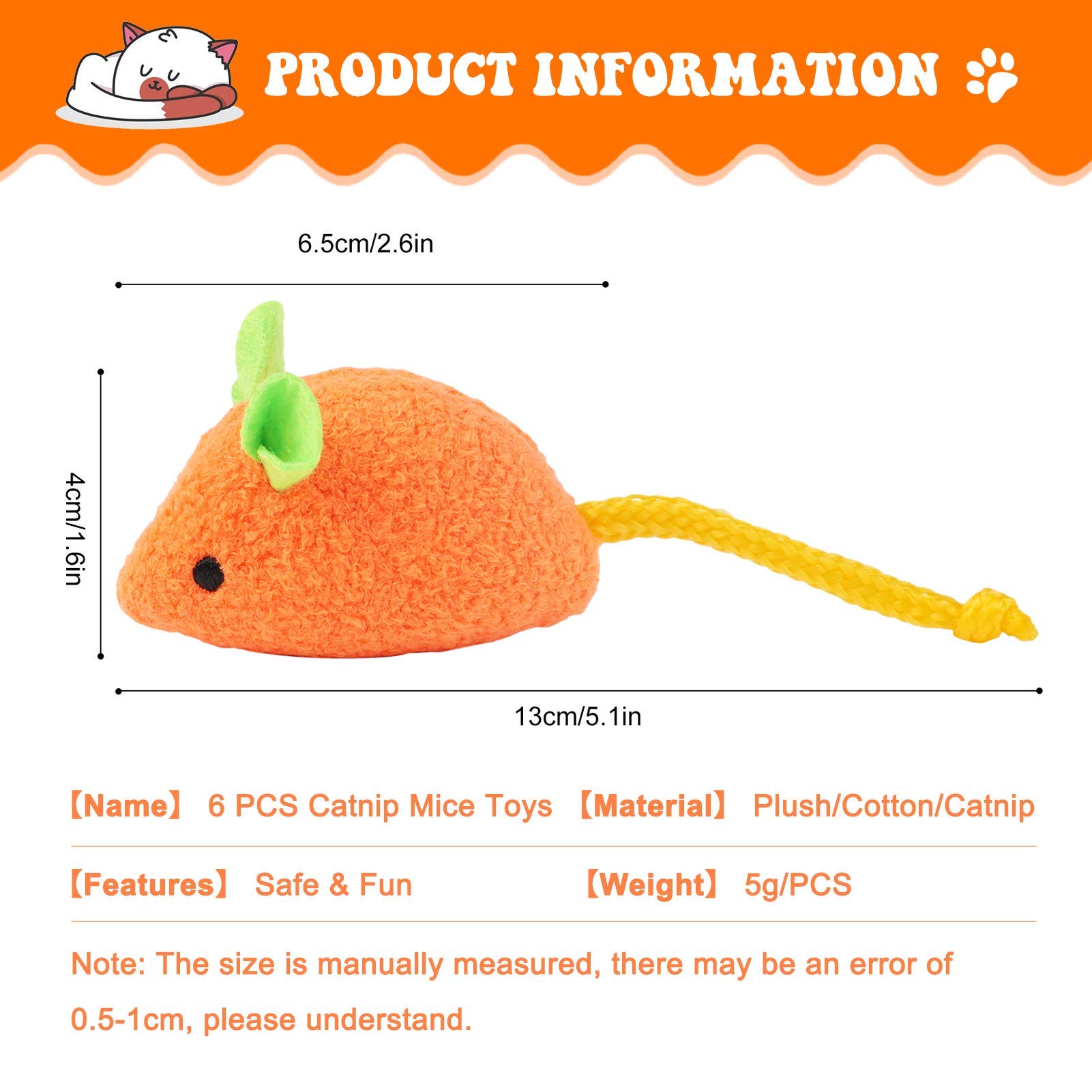 Plush Catnip Mouse Cat Toy for Interactive Indoor Cats Kitten Play Popular Style and Interactive Function