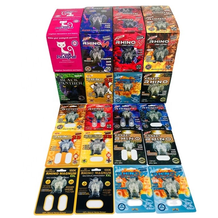 Hologram SGS Sex Pill Blister Card 500k 3D Blister Paper Card With Display Box