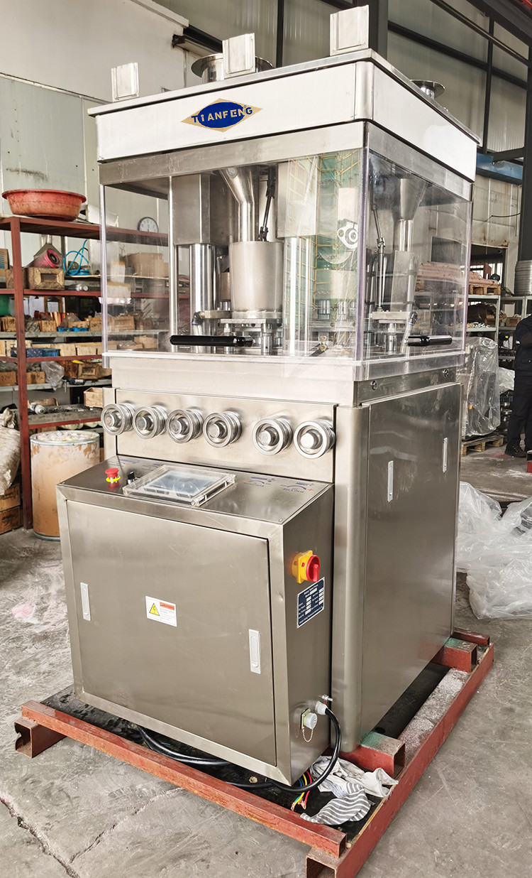 Automatic Rotary Vitamin Pill Tablet Press Machine Lab Mini Chemical Pharmaceutical