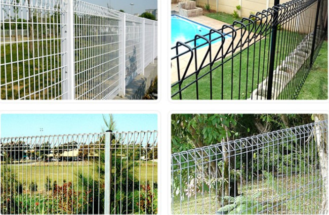 L2.3m 6mm Dia BRC Roll Top Mesh Fence Panels Hot Dipped Galvanized