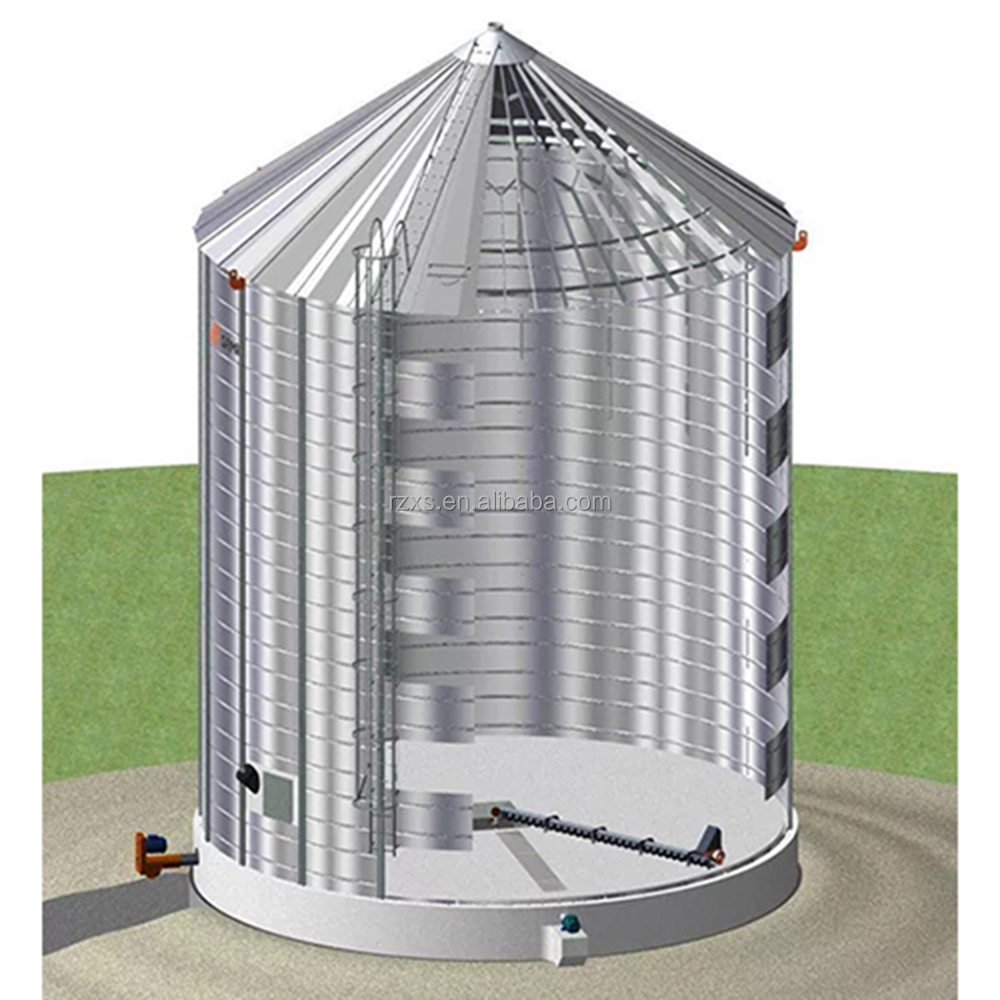 5000ton Corn Grain Storage Silo with Temperature Level Moisture Monitoring System