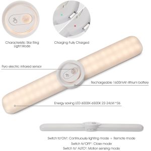 Under Cabinet Lighting, 36-LED Newest Motion Sensor Lighting