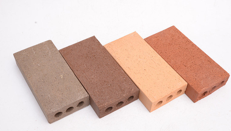 High Strength Type Thin Brick Flooring For Outside Road Paving With Holes